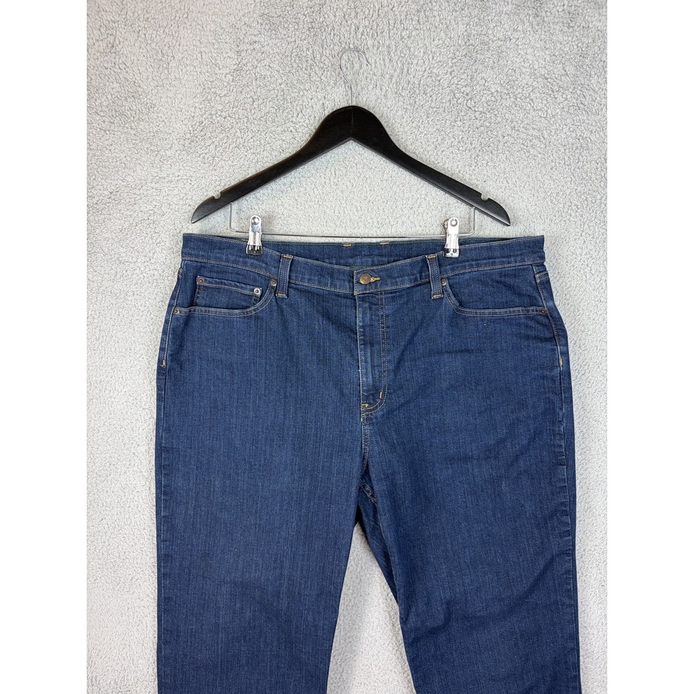 L.L. Bean BeanFlex Jeans Mens 40x32 Medium Wash Classic Straight Stretch Denim